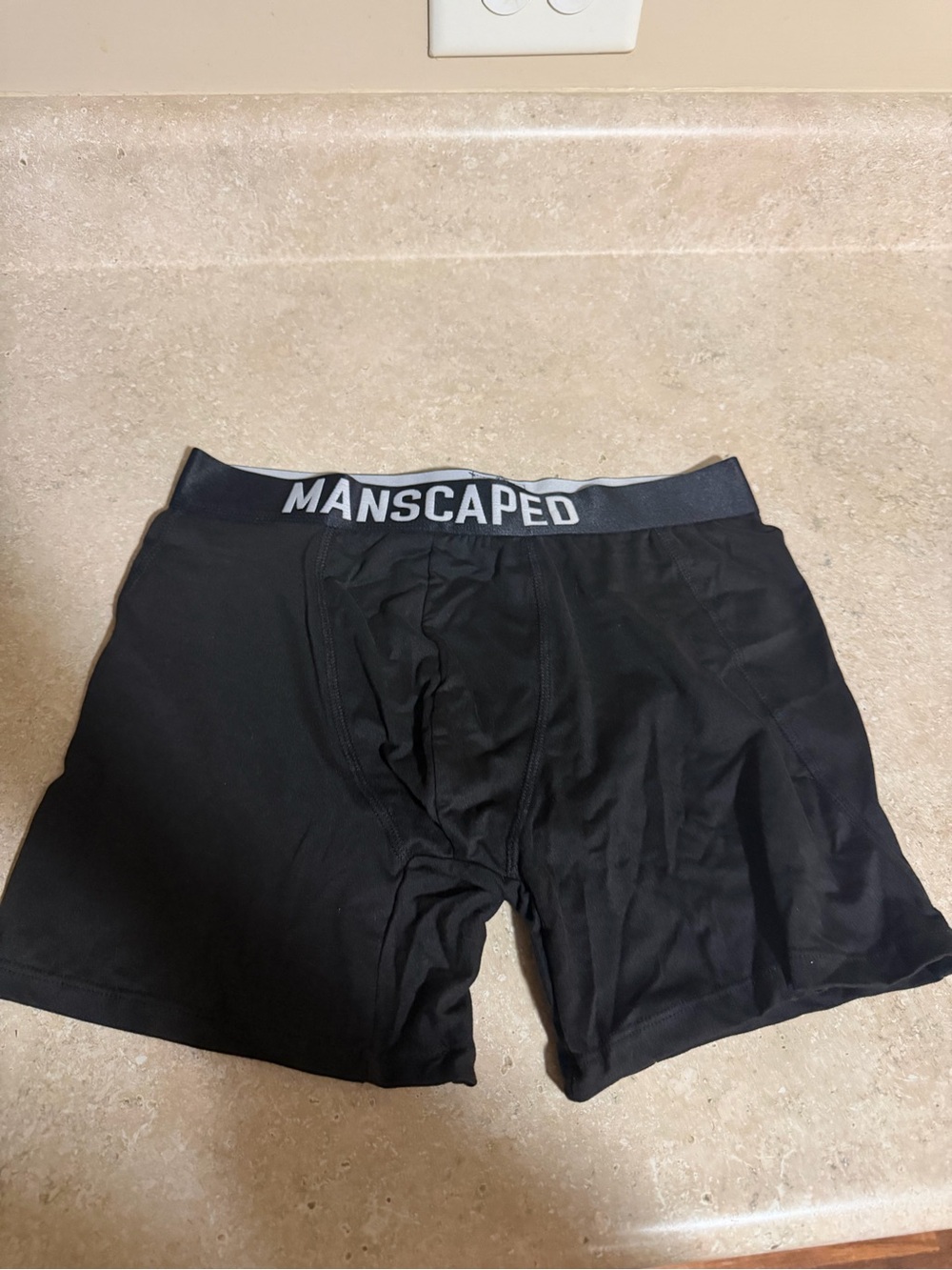 Manscaped Men's Black Boxer Briefs – Supportive Performance Underwear
